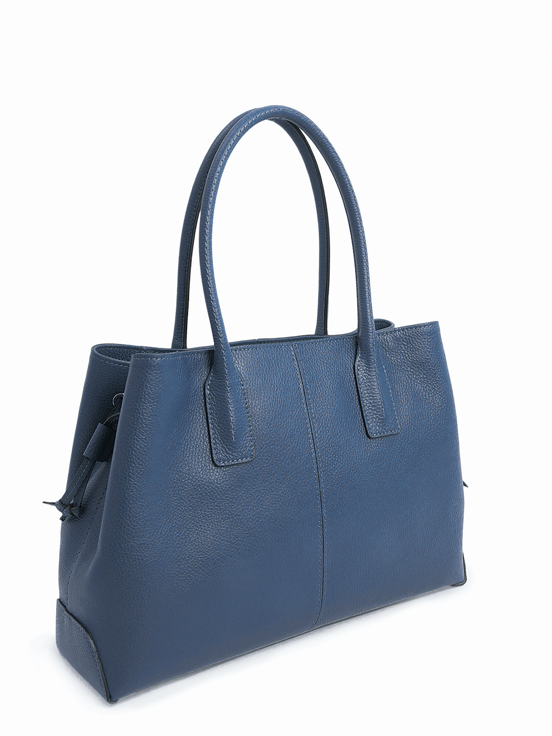 Классическая сумка с кожаной нашивкой с логотипом RIPANI в синем цвете