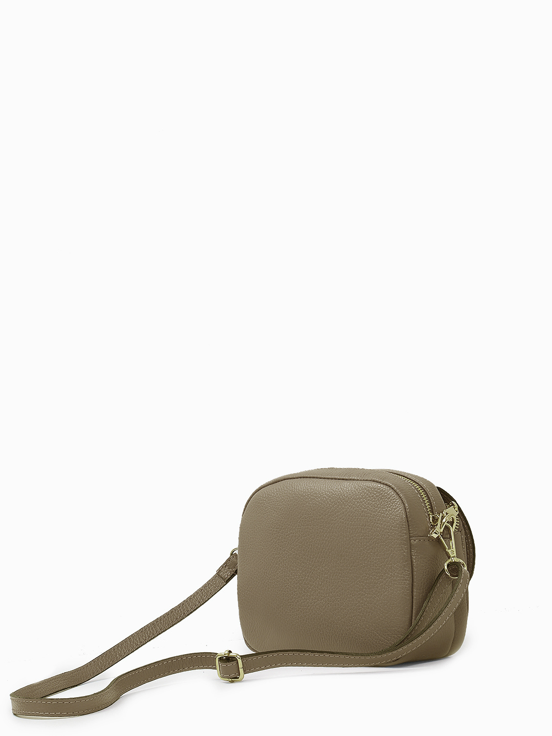 Кросс - боди с бамбуковой пуговицей от Di Gregorio в цвете тауп