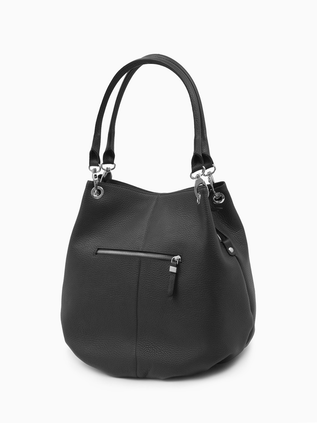 Мягкий мешок с передним карманом на молнии от KELLEN в чёрном цвете