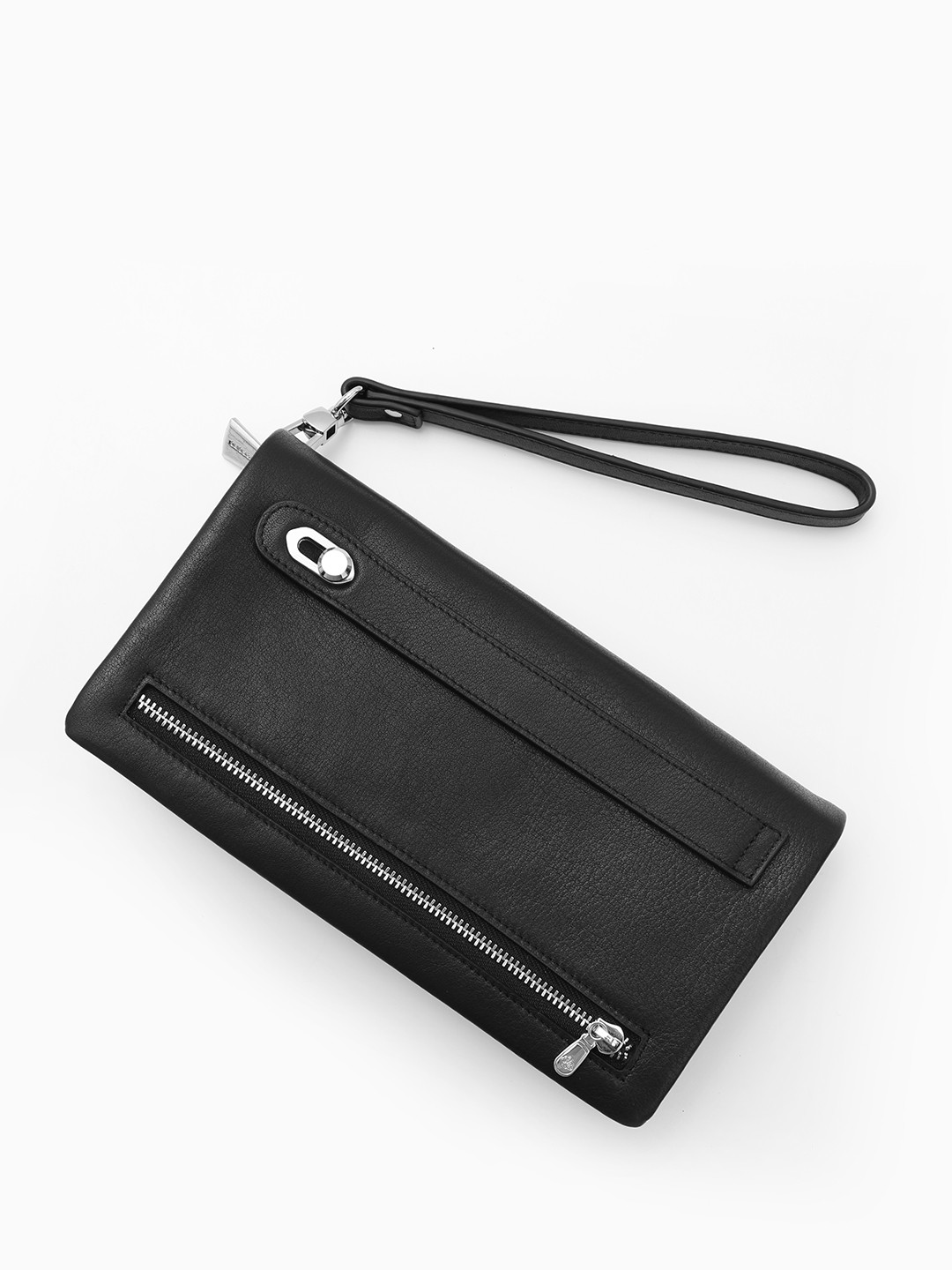 Мужской органайзер из натуральной чёрной кожи от Di Gregorio