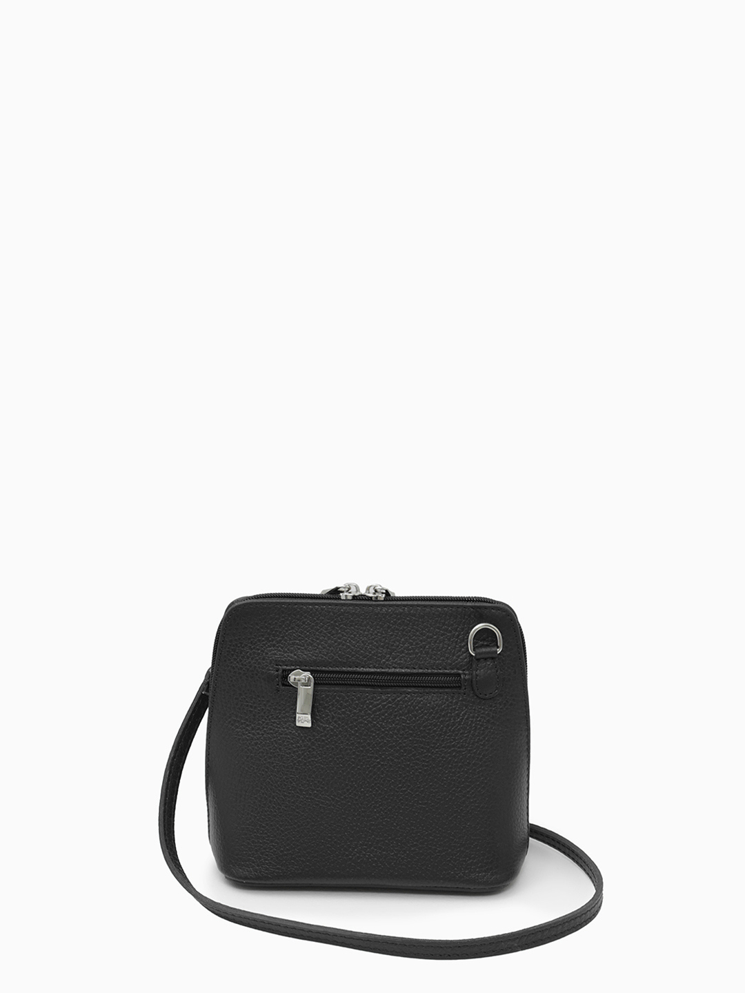 Чёрная кросс-боди в размере S от Renato Angi с фурнитурой-кошкой