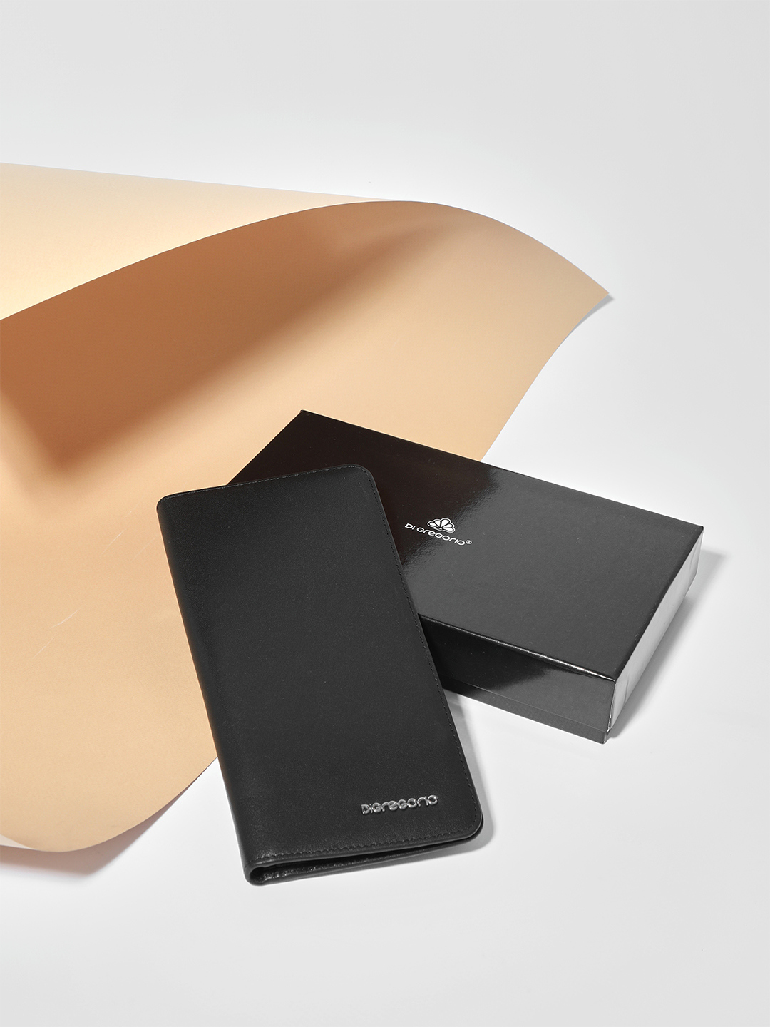 Мужской органайзер дорожный с именными буквами Di Gregorio чёрного цвета