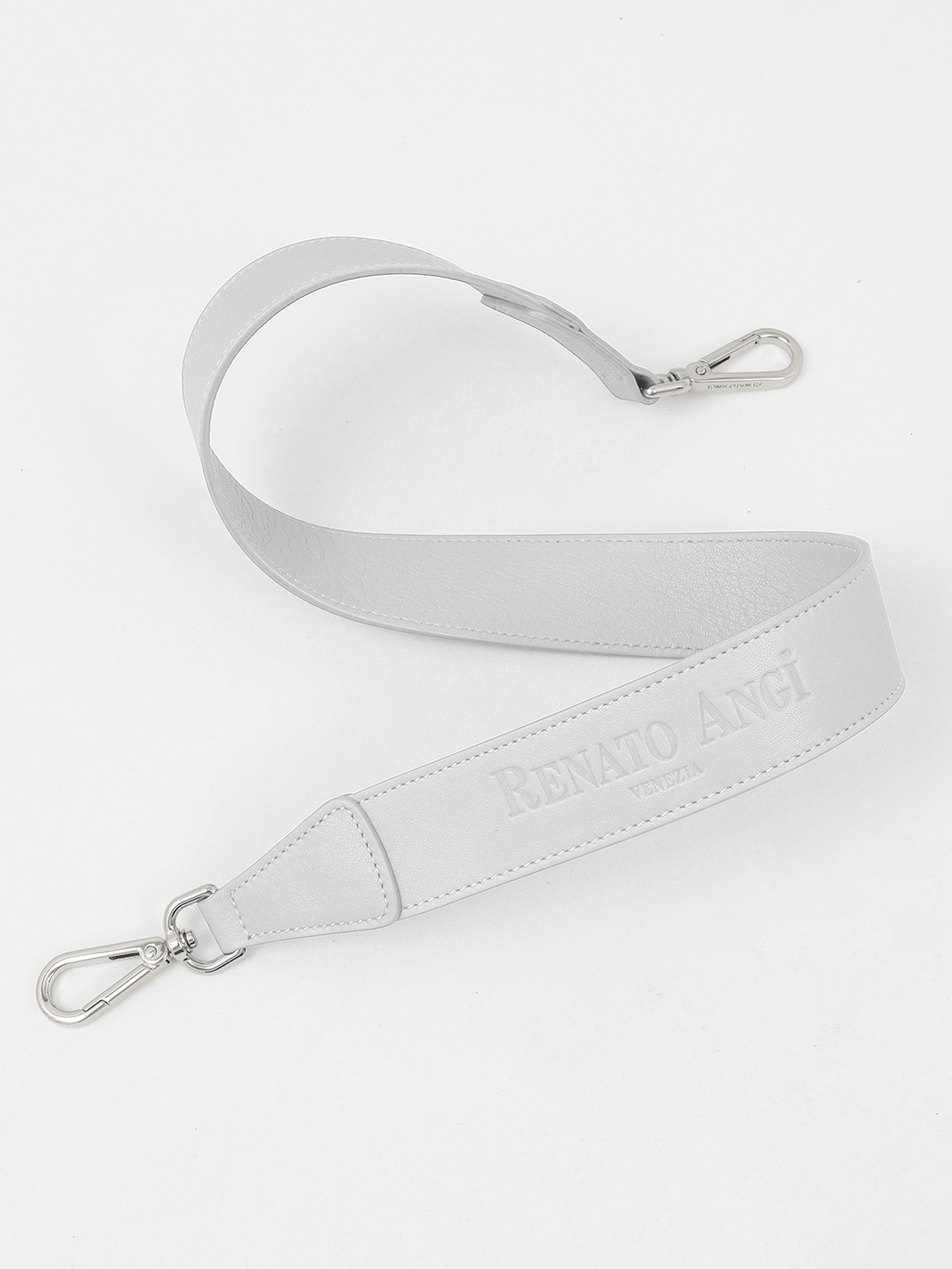 Белая кросс-боди с тремя отделениями и логотипом Renato Angi