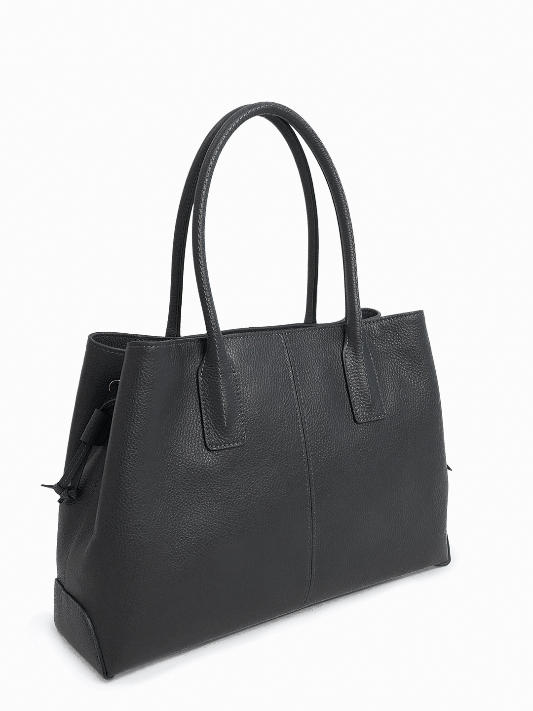 Классическая сумка с кожаной нашивкой с логотипом RIPANI в чёрном цвете