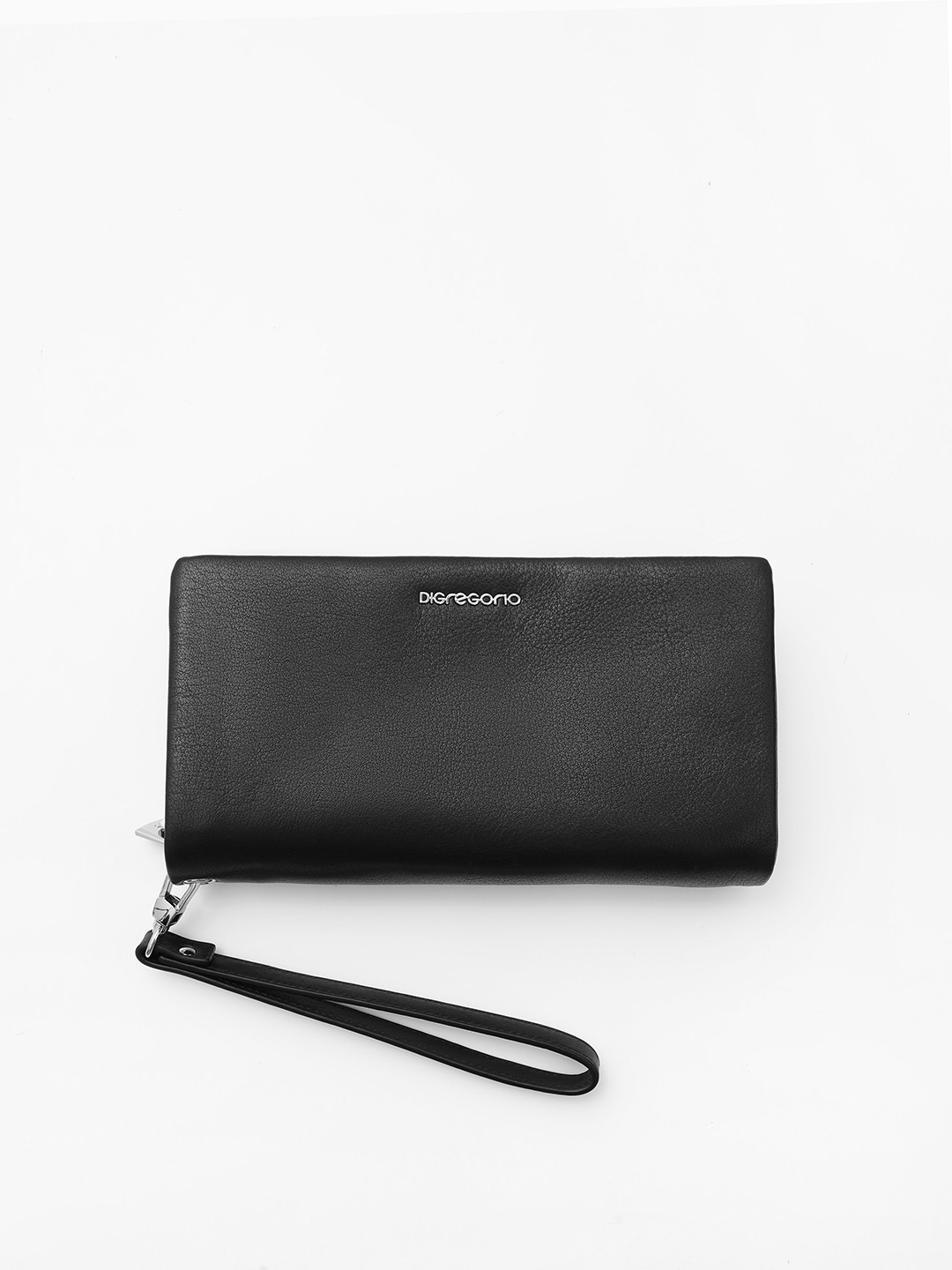 Мужской органайзер из натуральной чёрной кожи от Di Gregorio