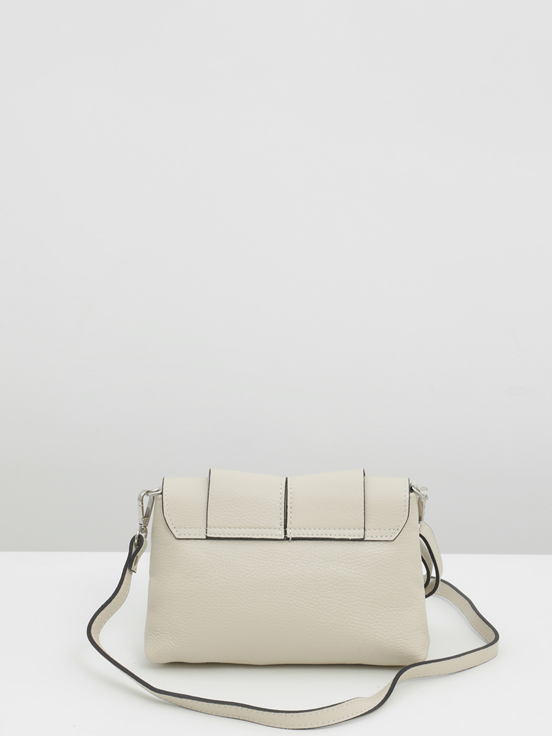 Небольшая кросс-боди с именной гравировкой Di Gregorio в оттенке латте