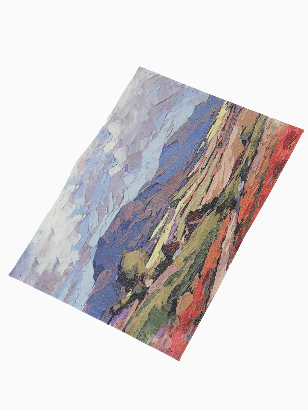 Обложка для документов от бренда Alessandro Beato с принтом сине-голубых гор